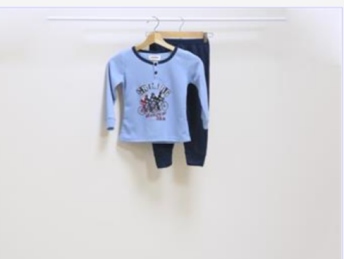 Pijama Niño Bicicleta Azul